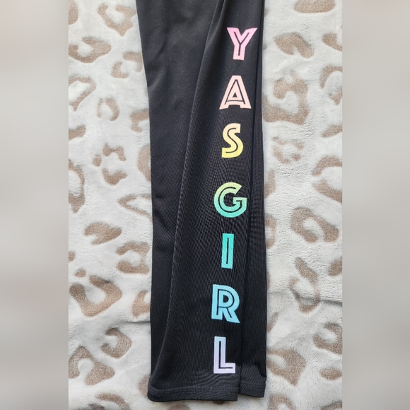 Girls Black Fabkids Leggings - Picture 4 of 4